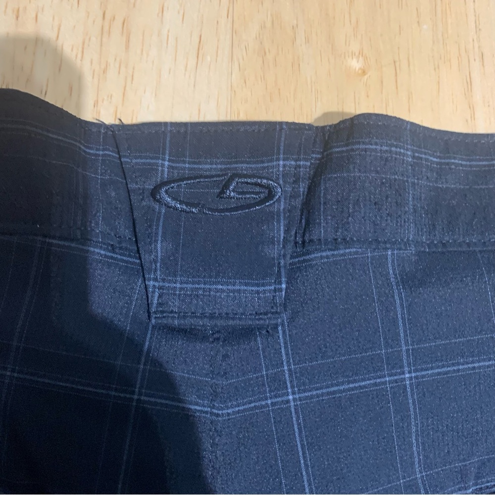 Champion Mens Duo Dry Flat Front Golf Shorts Black Windowpane Plaid Size 40W - Picture 3 of 6